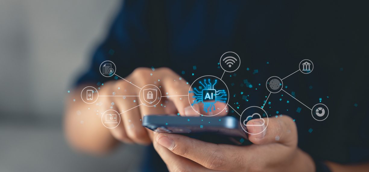 This concept combines AI chips and new technology with big data and business design, integrating a fingerprint system, cloud computing, and online smart industry storage to optimize business operation
